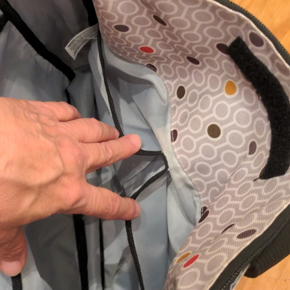 Skip Hop Black and Gray Geo Print Diaper Bag